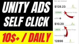 Unity Ads high eCPM App | Unity ads self click trick