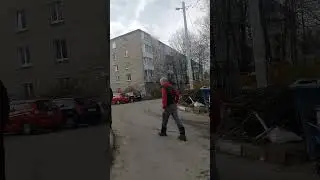 пожар: дом горит на скоропусковском 1 часть