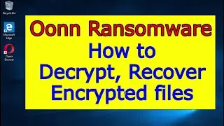 Remove Oonn ransomware virus. How to decrypt .Oonn files. Oonn File Recovery Guide.