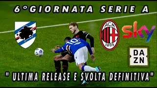 PES 2021 eHolland SAMPDORIA VS MILAN 6° GIORNATA 2022-2023 SERIE A