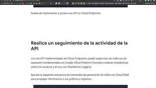 Qwiklabs: Cloud Endpoints Qwik Start