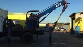 Работа буровой установки AICHI d502 на базе САДКО