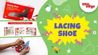 Eduedge - Lacing shoe |  Motor Skill toys | Wooden toys | Educational Toys | Kids Toys