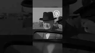 Winston Churchill at London Airport (1957) | Political History