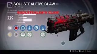 Soulstealer's Claw Gameplay/Review - Destiny/Crucible