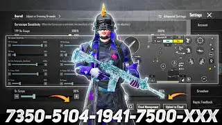 New Update 3.3⚡Best Sensitivity Code + Control Settings Pubg Mobile /Bgmi Sensitivity Settings