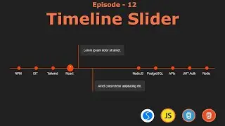 Swiper Slider Series  - Timeline Slider | Episode 12 | JavaScript | Swiper JS