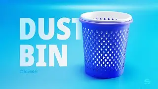 Dust Bin 3D |  #blender Turorial