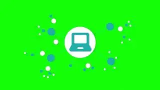 Data network computer icon green screen | animated icon green screen