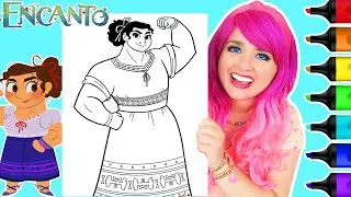 Coloring Encanto Luisa Madrigal Disney Coloring Page | Ohuhu Art Markers