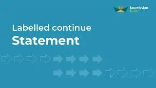 Labelled continue Statement | ICSE Computer Applications | Java & BlueJ