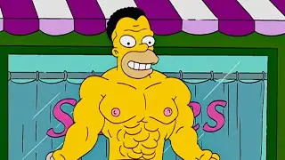 Homer Becomes Frankenstein Monster