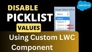 Salesforce LWC: How to Disabled Picklist Values using LWC? 