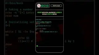 Print Natural Number Using A While Loop In Bash 