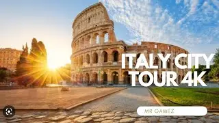 Italy 4k 🇮🇹🇮🇹 City tour 🗺 Relaxing music 📹drone shoot