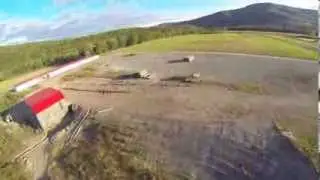 David's Tricopter First FPV Flights at Airport