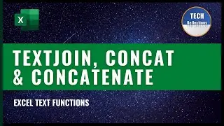 Text function in Excel | CONCATENATE, CONCAT & TEXTJOIN (with examples)