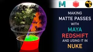 Making matte passes with Maya , Redshift and comping in Nuke