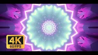 Vj Loop -  Neon Illumination Of Crystal Shape