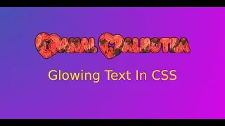 Glowing text animation in html and css || Custom name image generate online free with glwoing effect
