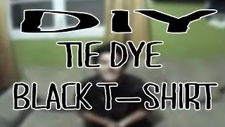 DIY TIE DYE BLACK T-SHIRT / POLO TEÑIDO EN ESPIRAL | HAPPYDAY