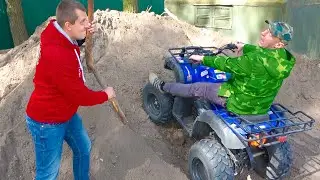 ЛЫСАЯ БОРОДА УГНАЛ КВАДРИК И ЗАСТРЯЛ. NERF BROTHERS