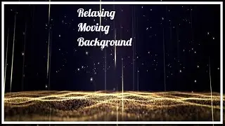 💥Abstract Moving Background - Waves of Golden Particles💥