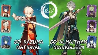 Spiral Abyss 3.7 Kazuha National & Alhaitham  Quickbloom Floor 12