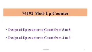 74192 Mod Up Counter Design