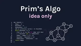 Prim's Algorithm Code Visualization