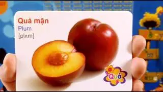 Bé học tên các loại trái cây hoa quả qua hình ảnh âm thanh