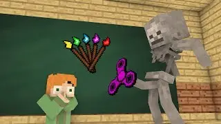 Monster School : FIDGET SPINNER DRAWING CHALLENGE