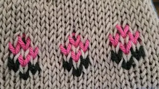 fair isle flower pattern