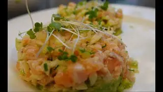 How to create a healthy Salmon, Apple and Avocado Tartar?