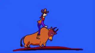 Cow Game on green screen/cow game animation