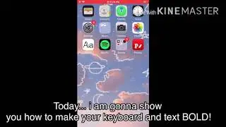 How to make your texts/Keyboard Bold!-READ DESC!