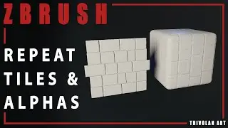 ZBRUSH: CREATING TILED ALPHAS & SURFACES!!!