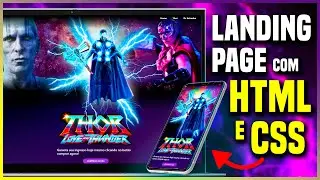 LANDING PAGE COM HTML E CSS - Thor amor e trovão (Thor Love Thunder)