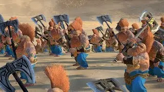 Убийцы великанов vs Юниты Ящеролюдов Total War Warhammer 2. тесты юнитов v1.4.0.