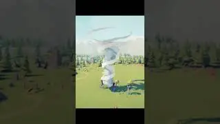ТОРНАДО VS ГИГАНТОВ С ДЕРЕВОМ! #shorts
