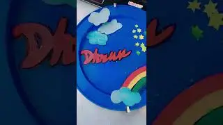 DIY kid's room wall decor with waste clock