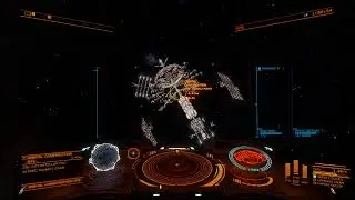Elite Dangerous First approach to Apollo Orbis station construction