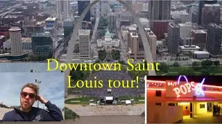 Saint Louis, Missouri. Downtown 4k tour.
