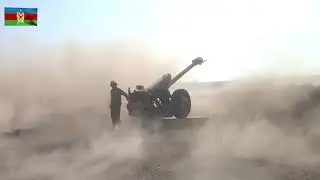 Azerbaycan Ordusu, Düşmanı Topçu ve Roket Atışları ile Vuruyor !