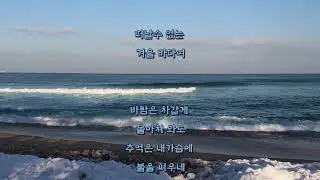 박인희 - 겨울바다 (가사)