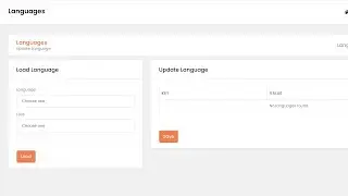 W3CMS Laravel Language Editor 
