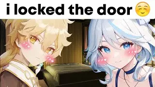 Furina invites Aether in her Room.. ( ͡° ͜ʖ ͡°)