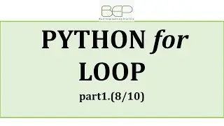 Part1 (8/10) Python For loop - Python tutorial for beginner - Python for engineering