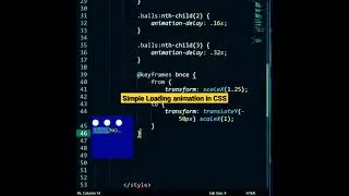 simple loading animation in css #1 | CSS tutorial 