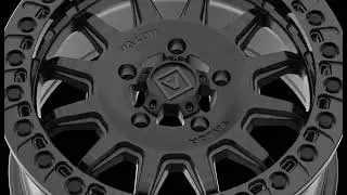 Valor Offroad V09 - Brushed Charcoal Rotary Forged Beadlock UTV Wheel (15x7)